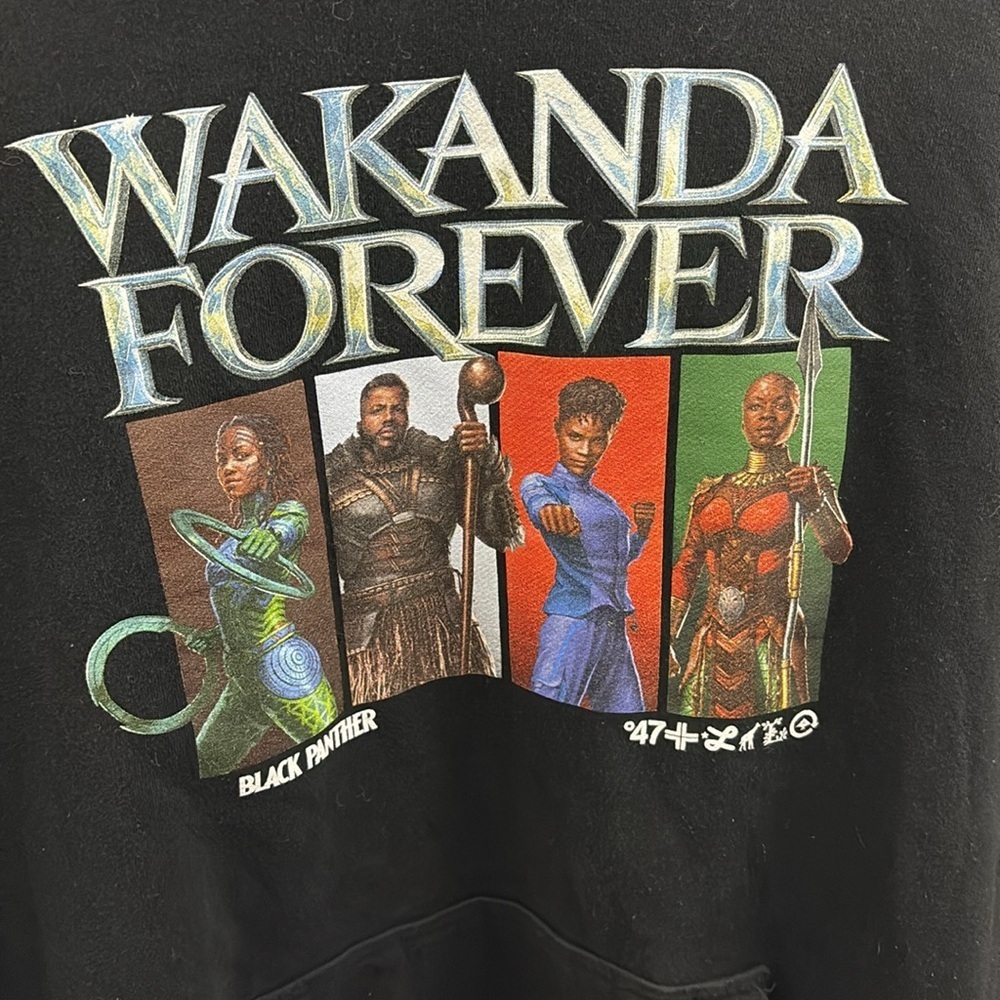 Black Panther Wakanda Forever LRG Hoodie XXXXL Mens Marvel Lifted Research Group - Picture 2 of 9